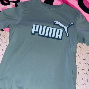 PUMA Men's Teal Short Sleeve Tee